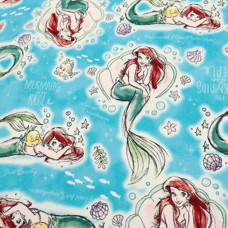 ディズニー アリエル シェル柄 オックス 50cm単位