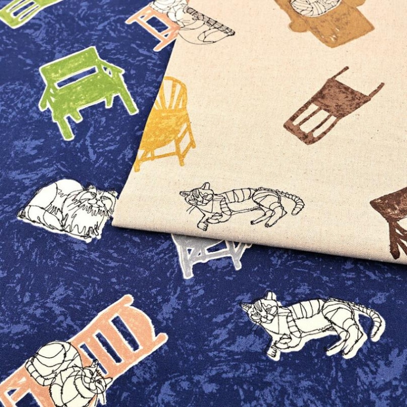 +HAyU fabric CAT 綿麻キャンバス 50cm単位