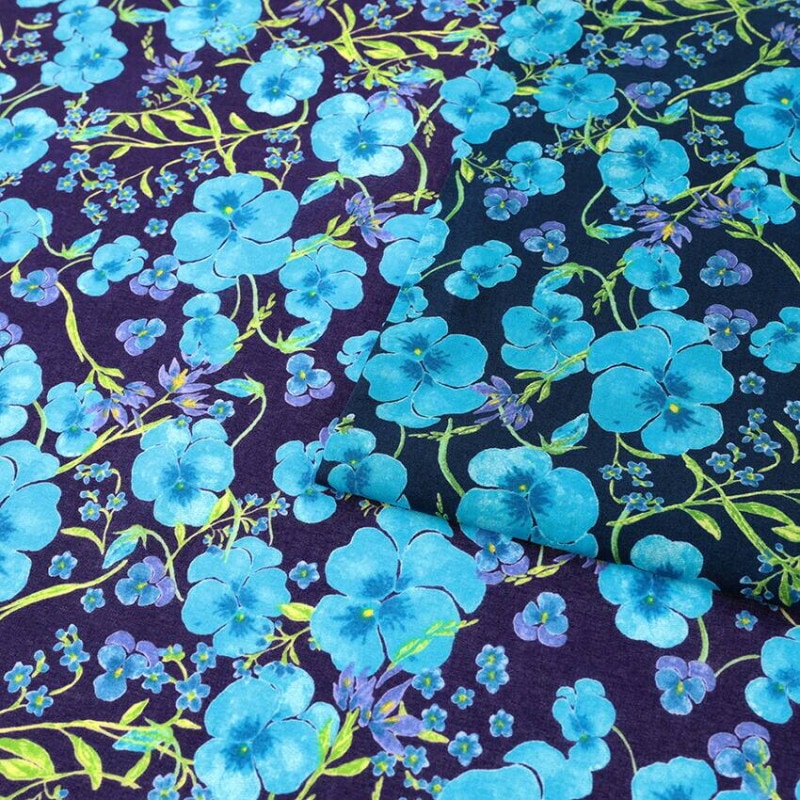日比谷花壇 花屋さんのお花柄 Defensive flowers-pansy ローン 50cm単位