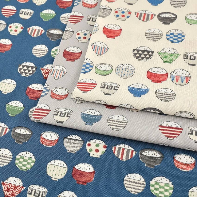 おいしい生地 ゴハン柄 オックス 50cm単位