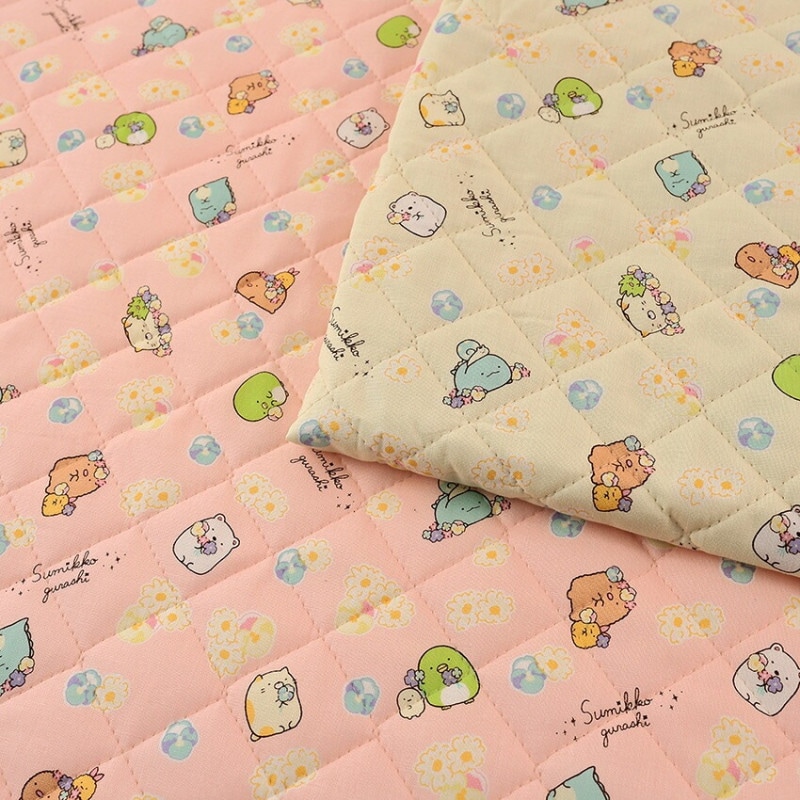 すみっコぐらし 小花柄 シーチングキルト 50cm単位
