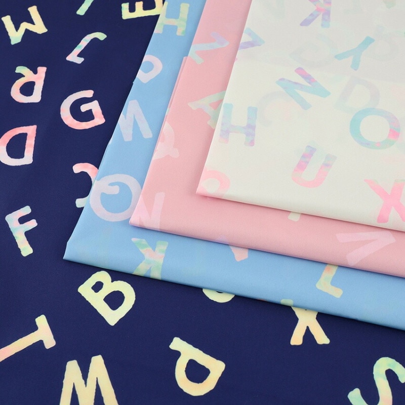 撥水ポリエステル アルファベット 50cm単位