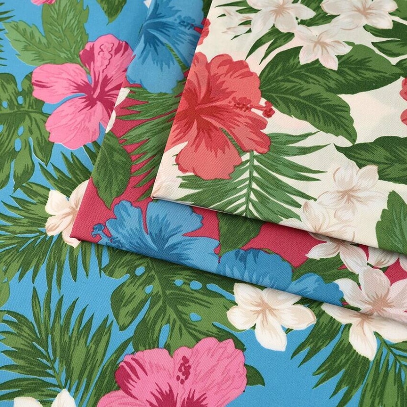 TCハワイアン ハイビスカス柄 50cm単位