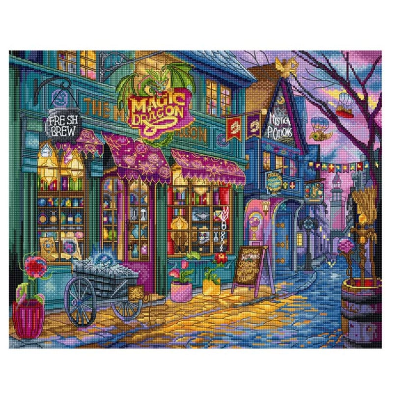 刺繍 輸入キット LETISTITCH The Magic Dragon Shop L9914