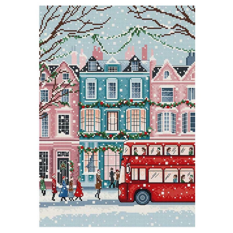 刺繍 輸入キット LETISTITCH London Snowfall L9919