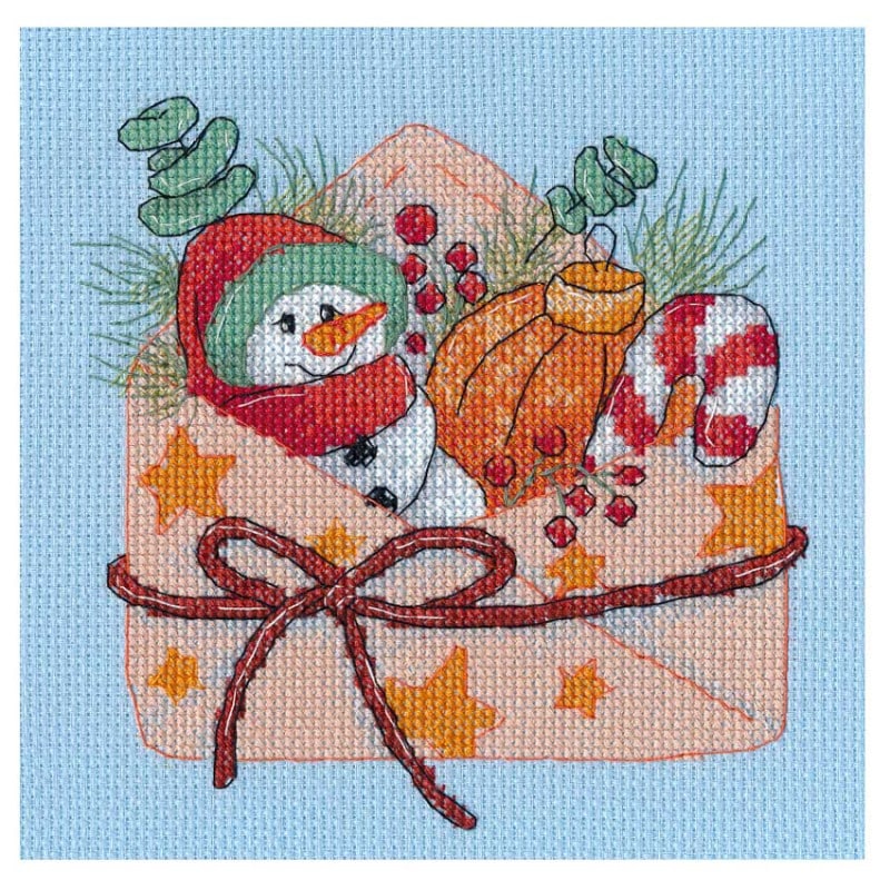 刺繍 輸入キット Oben New Years envelope 1640