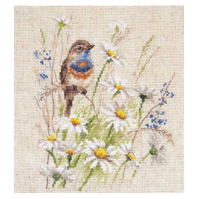 刺繍 輸入キット ALISA The Bluethroat 1-39