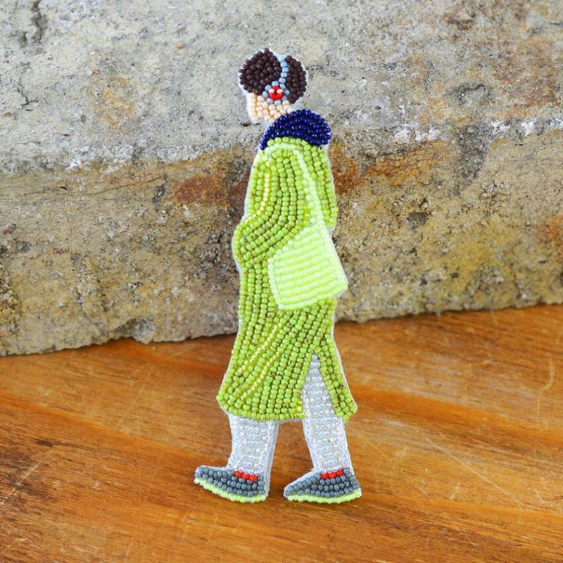 Odekake BROOCH MIYUKI ビーズ刺しゅう ブローチキット 習い事 HCA29//2