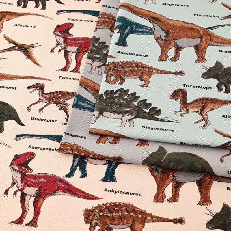 【在庫限り】 恐竜 ツイル グレー 50cm単位