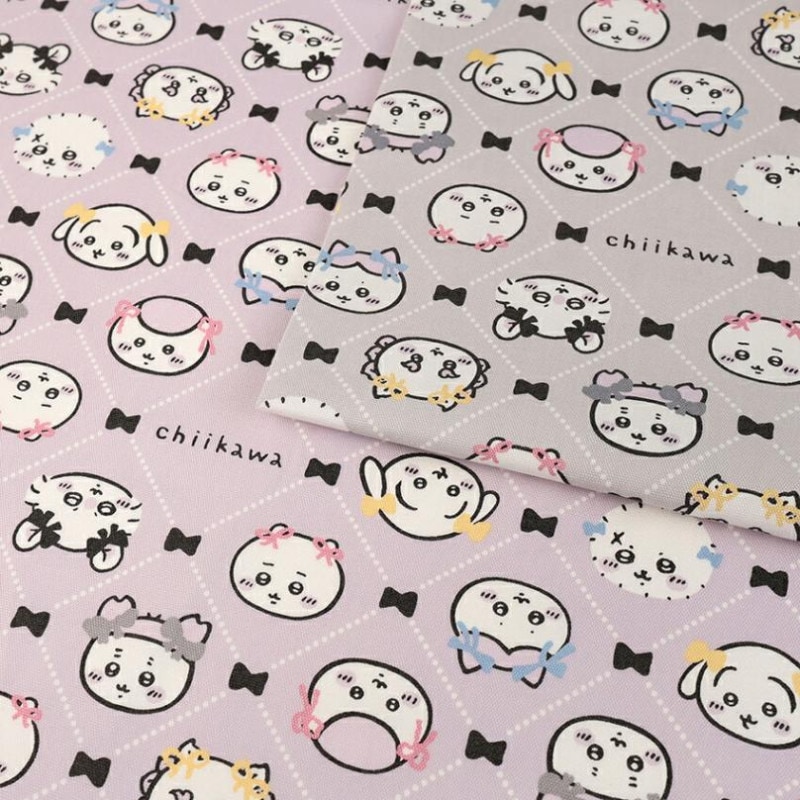 ちいかわ リボン柄 オックス 50cm単位