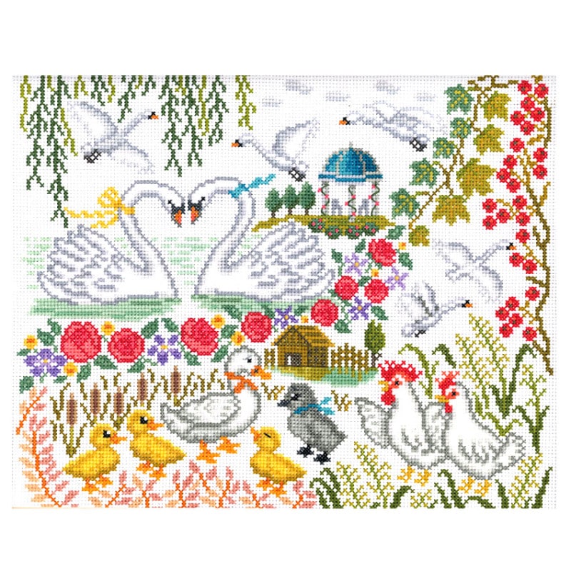 オリムパス クロスステッチ 刺しゅうキット Nostalgic Story みにくいアヒルの子7595