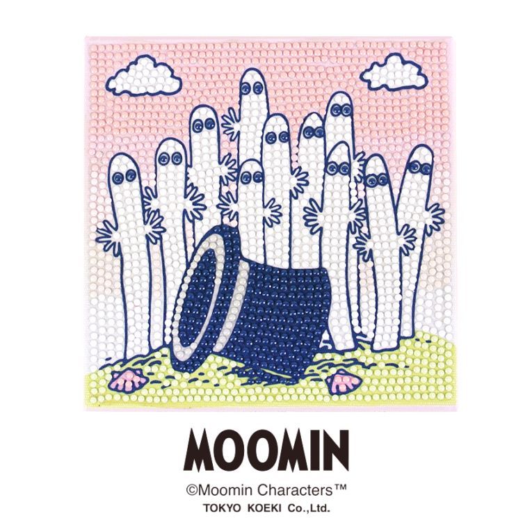 クラフトハートトーカイ限定デザイン ダイヤモンドフィックス ムーミン 15×15cm ニョロニョロ10-5333