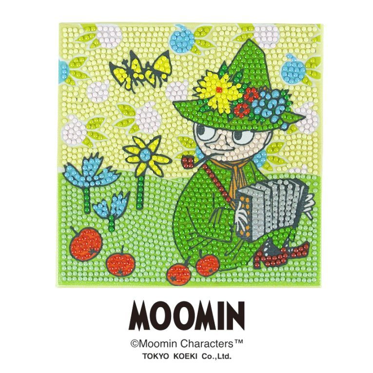 クラフトハートトーカイ限定デザイン ダイヤモンドフィックス ムーミン 15×15cm スナフキン10-5336