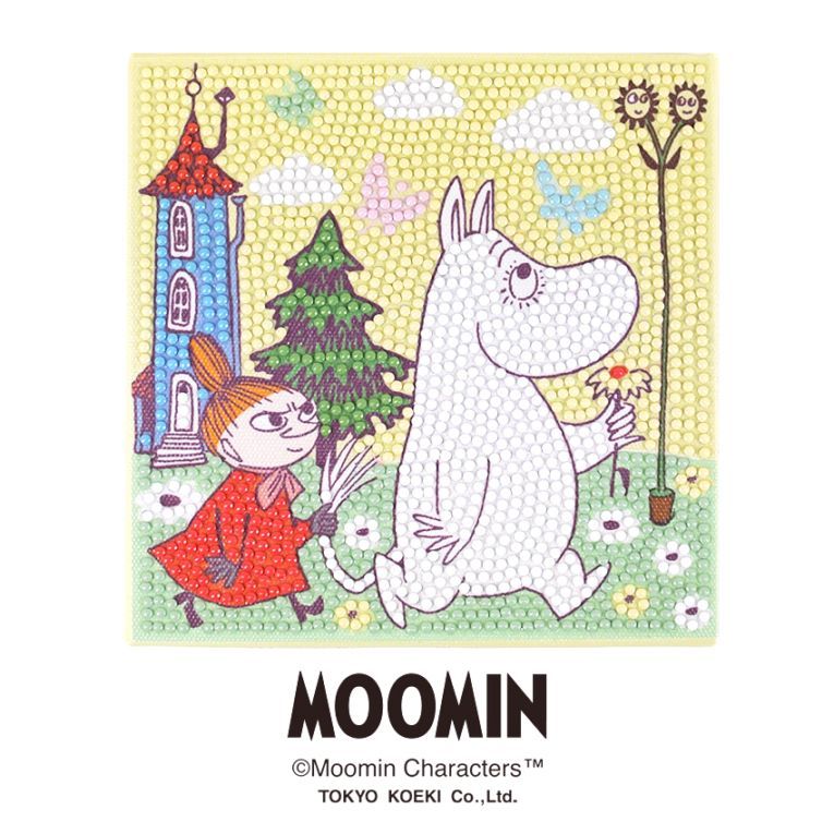 クラフトハートトーカイ限定デザイン ダイヤモンドフィックス ムーミン 15×15cm ムーミンとリトルミイ10-5337