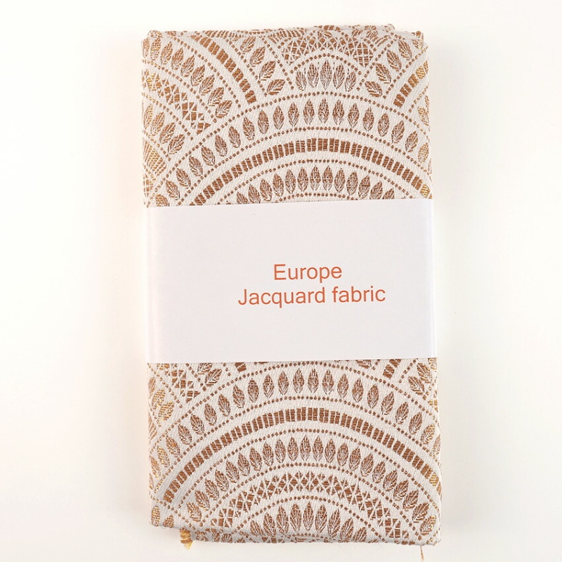 【在庫限り】 ヨーロピアンジャガード DORE OR BLANC 70×60cm カットクロス