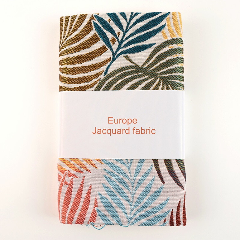 【在庫限り】 ヨーロピアンジャガード MOJITO TURQUOISE 70×60cm カットクロス