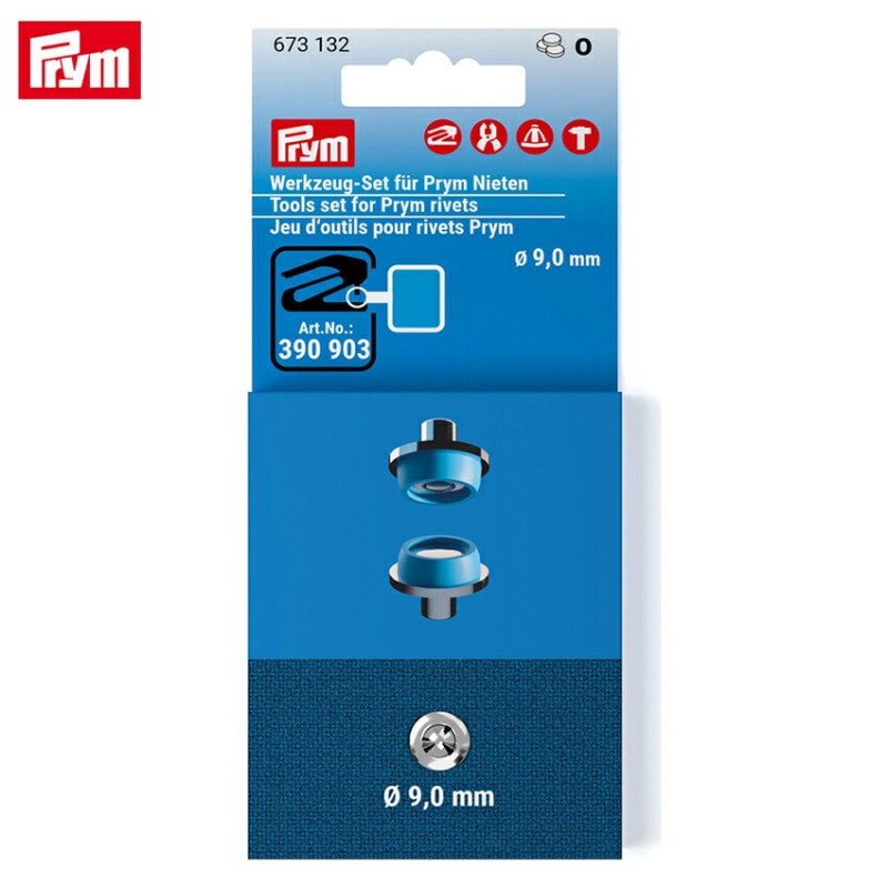 Prym プリム デニム用 カシメ リベット用 取付けコマ 直径9mm 673132