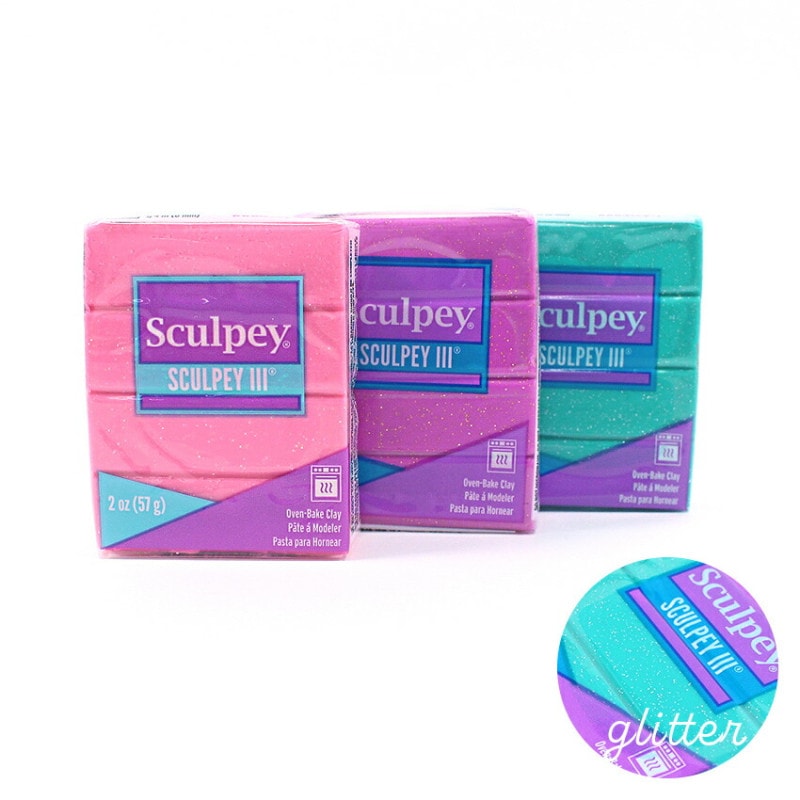 アシーナ ポリマークレイ スカルピーIII Sculpey III グリッター 2oz 57g