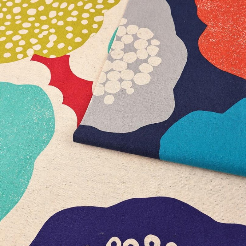 echino Cloud flower 綿麻キャンバス 50cm単位