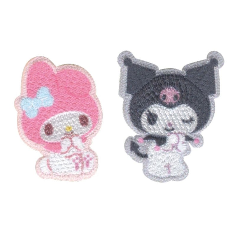 パイオニア サンリオ マイメロディ＆クロミ 2個付きワッペン シール・アイロン両用タイプ SCW73