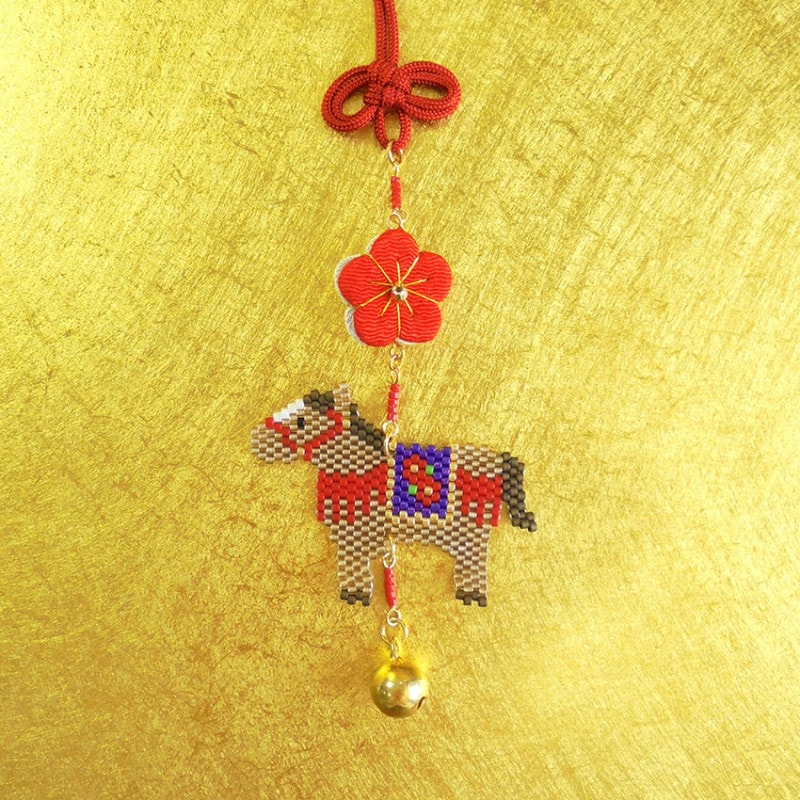 ホビックス ビーズキット 京･西陣柄つるし飾り 午PB-360