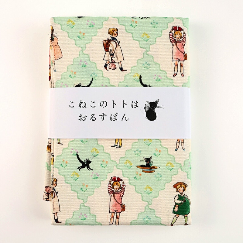 KurahashiRei くらはしれい こねこのトトはおるすばん ダイヤ オックス 50cm カットクロス