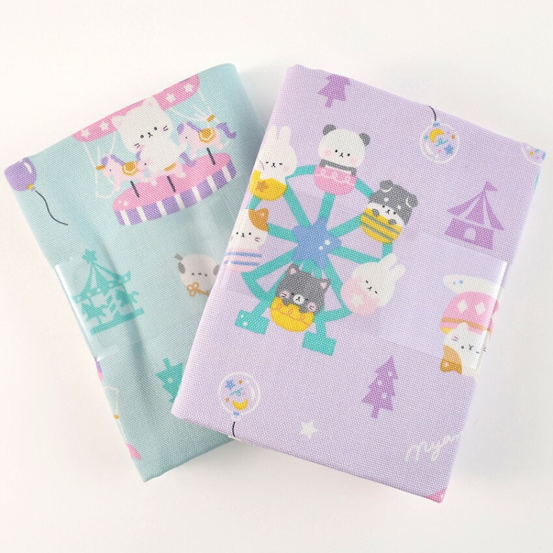 ファンシープリント 遊園地 オックス 50cm カットクロス