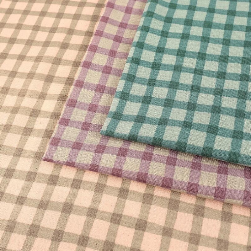 LINEN LIKE SLUB (リネンライクスラブ) Check/Bicolor 50cm単位