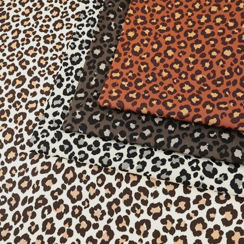 アニマルプリント レオパード ブロード 50cm単位