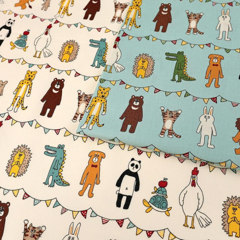 un/no KUSUTTO Animal柄 シーチング 50cm単位