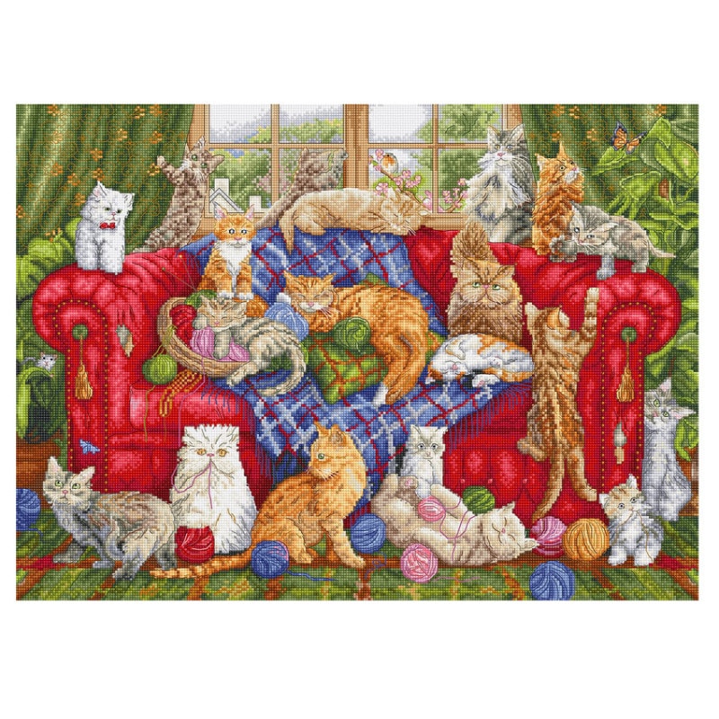 刺繍 輸入キット LETISTITCH Meow Manor L9946