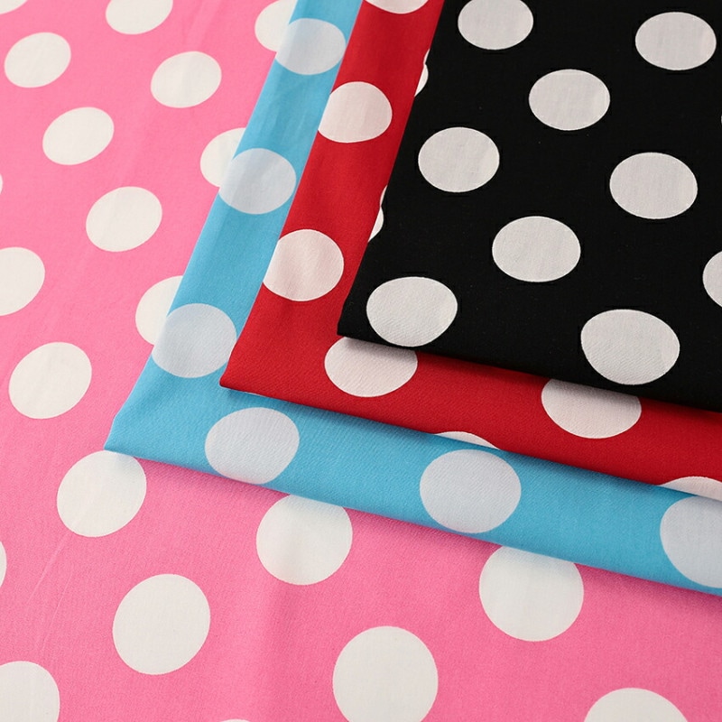 水玉柄 ブロード 50cm単位