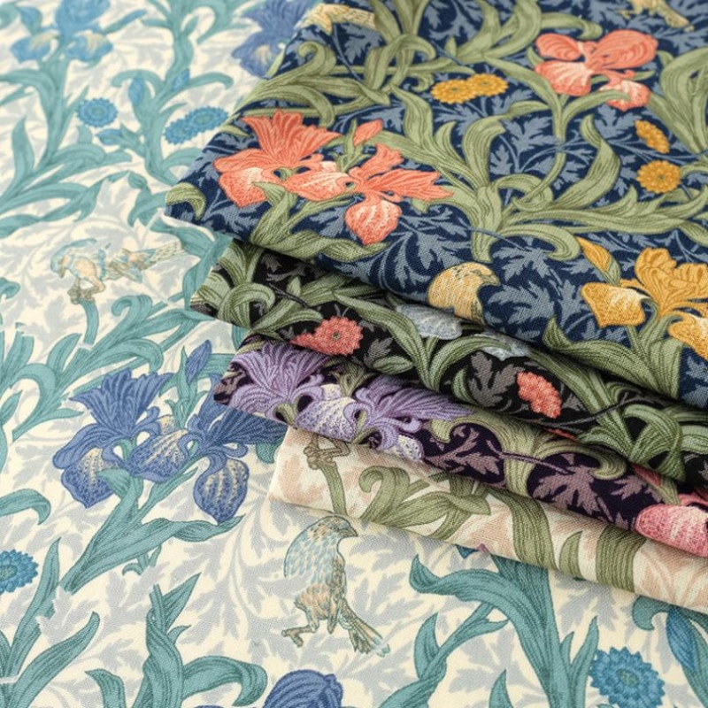 V&A Fabric Collection Iris シーチング 50cm単位