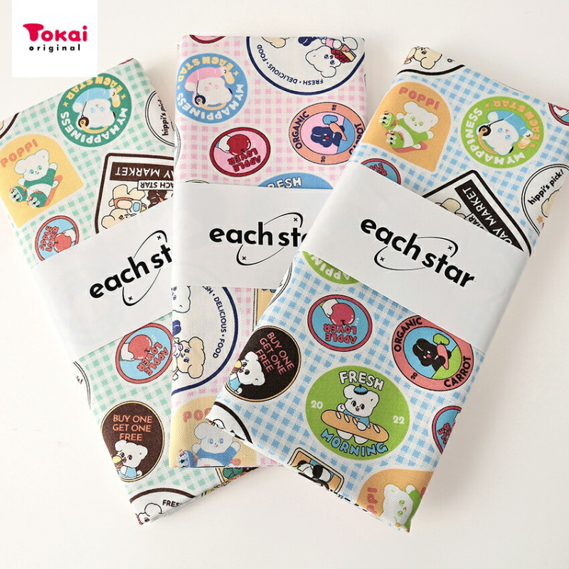 each star ワッペン柄 オックス 1m カットクロス