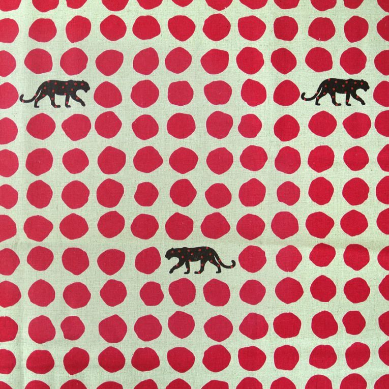 ＼＼再入荷／／【在庫限り】echino（エチノ） panther 綿麻キャンバス 90100-101F（50cm単位）