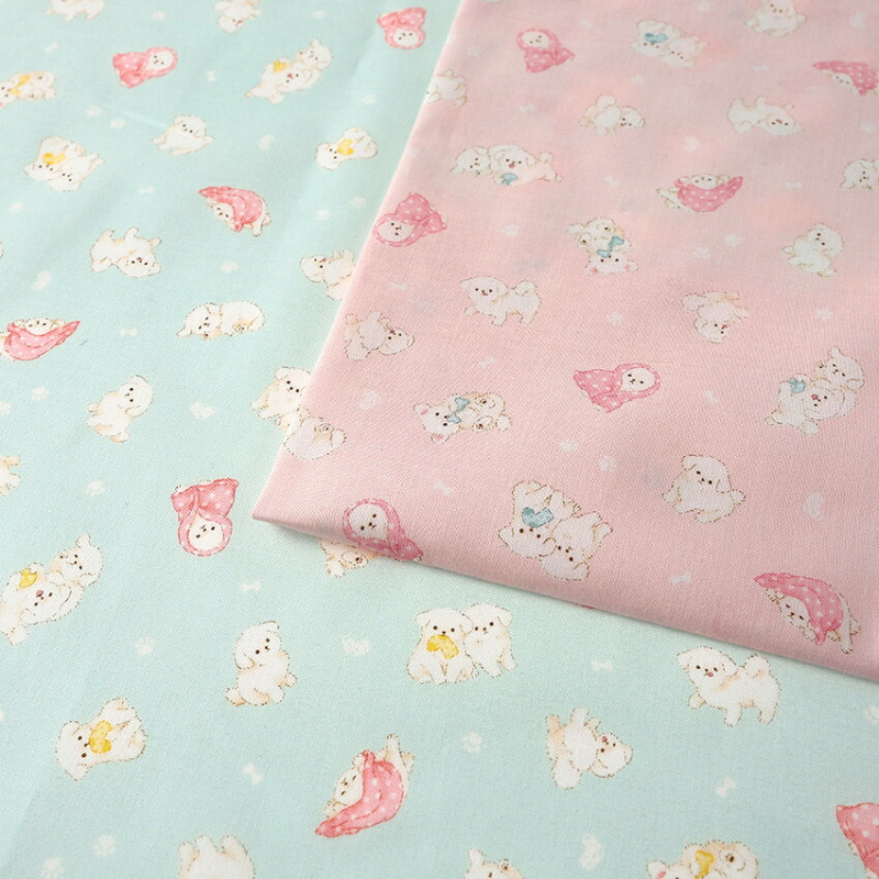 ふわふわアニマル 犬 シーチング 50cm単位