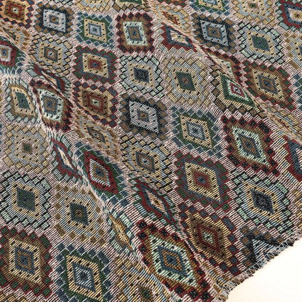 ゴブラン生地 幾何A 145×95cm カットクロス