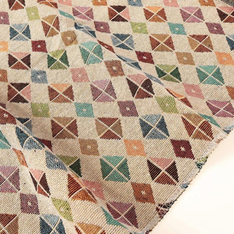 ゴブラン生地 幾何B 145×95cm カットクロス