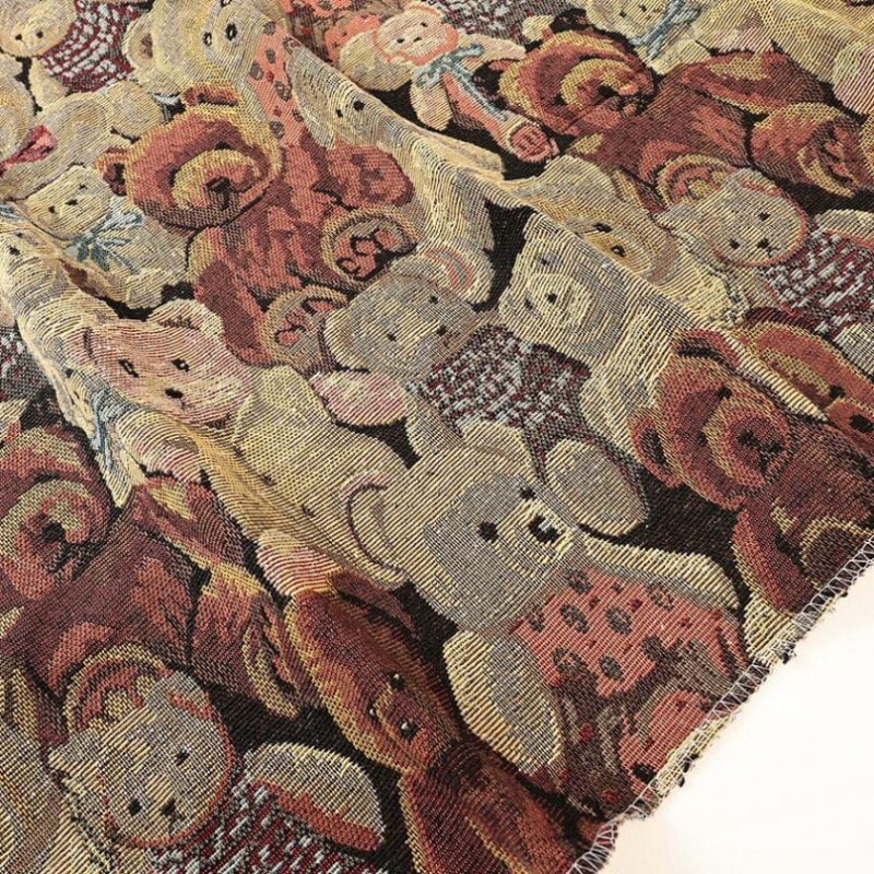 ゴブラン生地 ベア&ベア 145×95cm カットクロス