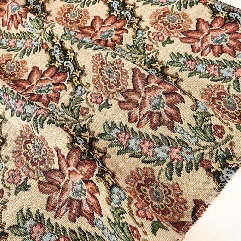 ゴブラン生地 フラワーC 145×95cm カットクロス