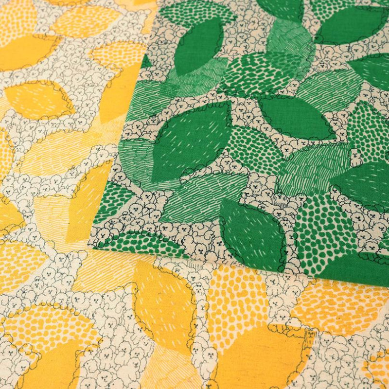 marble SUD (マーブルシュッド) BichonFrise 綿麻シーチング 50cm単位