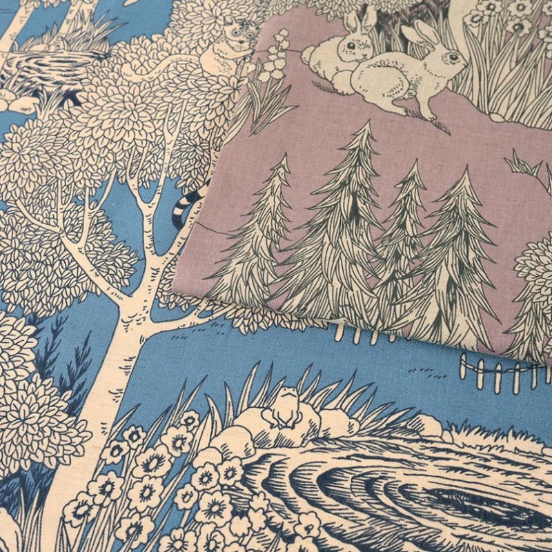 marble SUD (マーブルシュッド) forest 綿麻シーチング 50cm単位