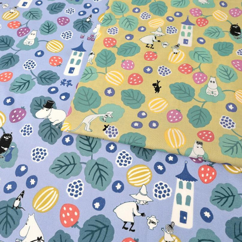 ムーミン×河東梨香 ベリー畑に シーチング 50cm単位