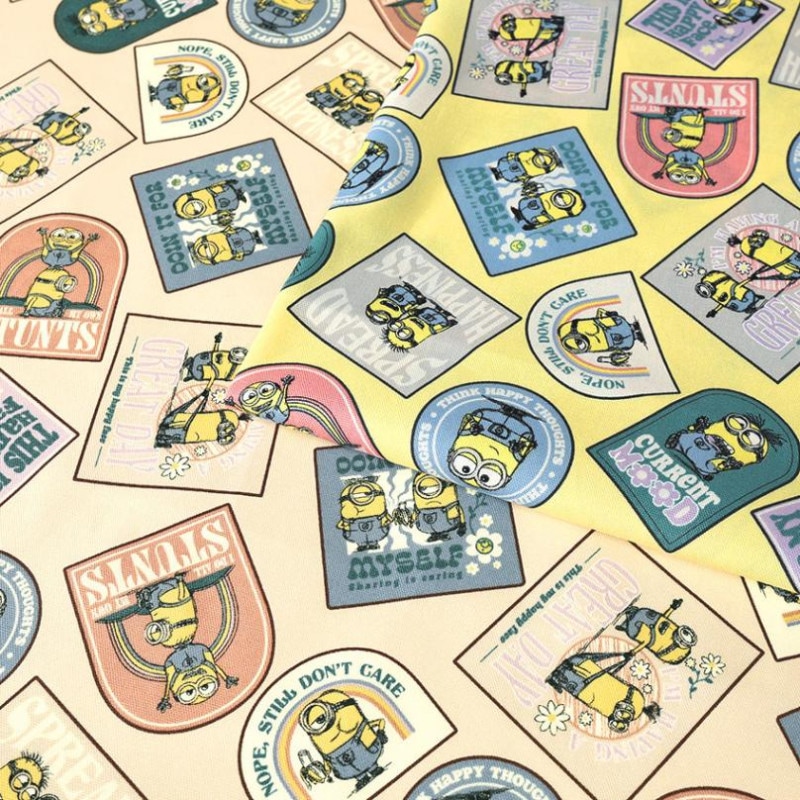 ミニオン レトロ柄 オックス 50cm単位