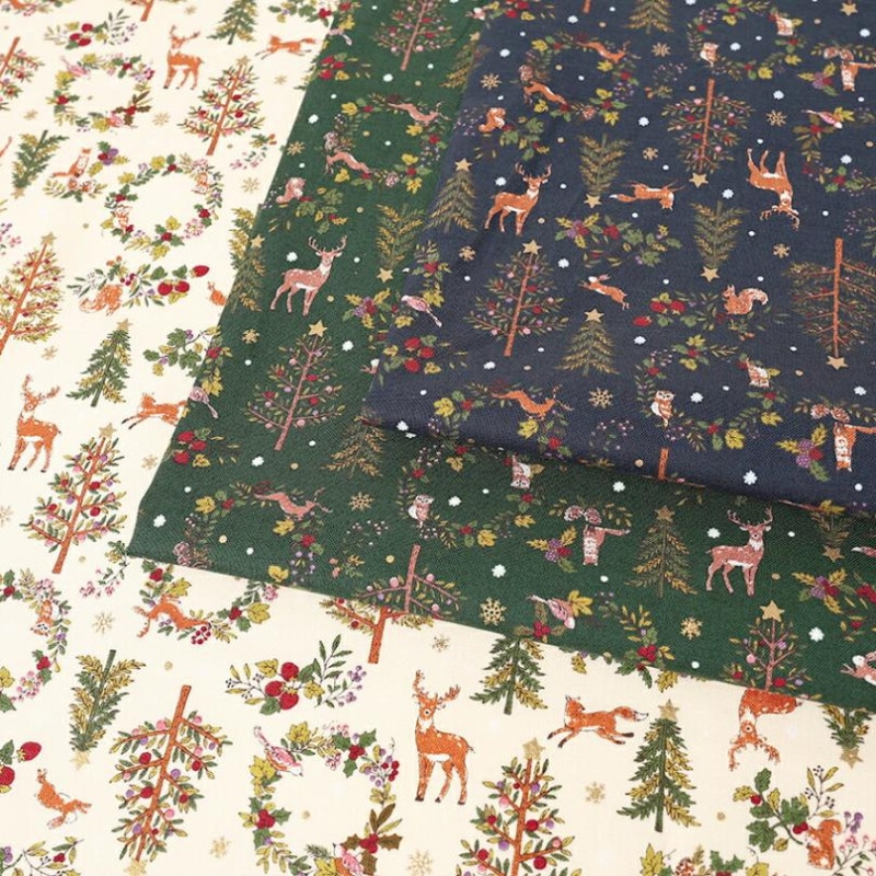 Art Nouveau Symphony Xmas シーチング 50cm単位