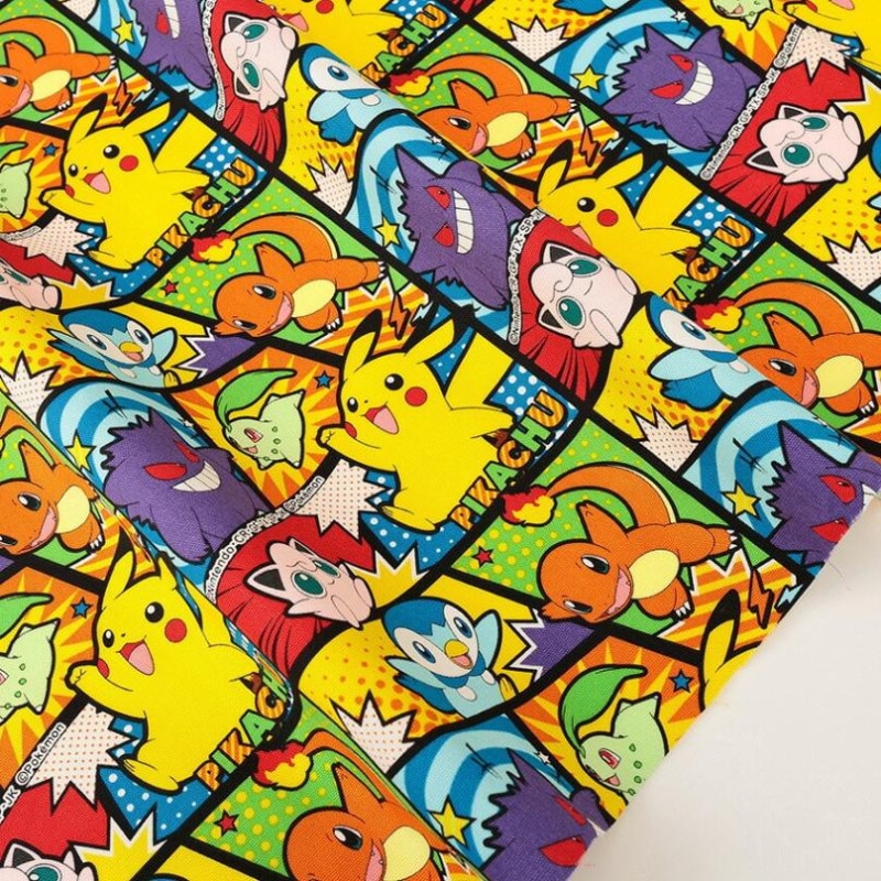 ポケットモンスター コミック柄 オックス 50cm単位