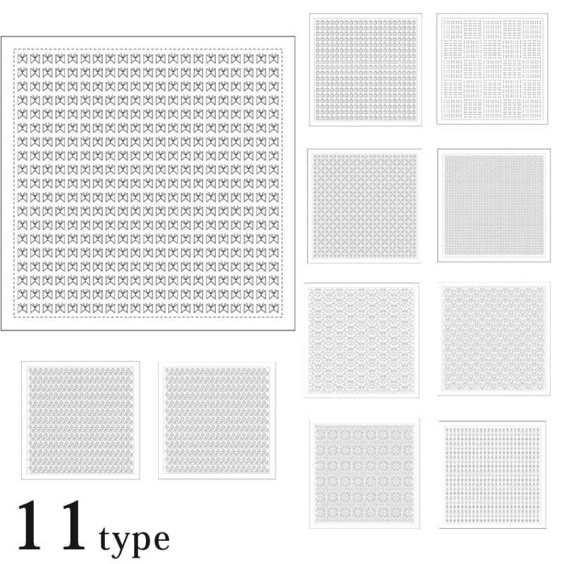 ダルマ 刺し子ふきん白 一目刺し 2