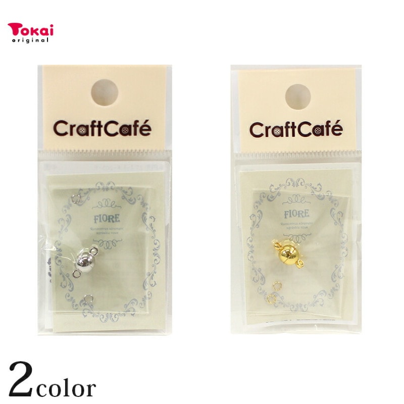 留め具パーツ マグネットクラスプ 半円形