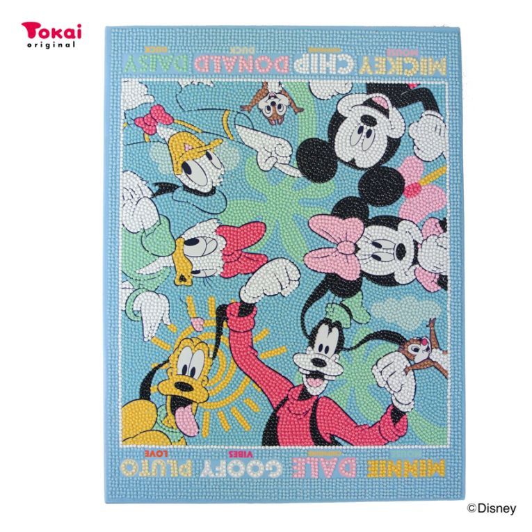 クラフトハートトーカイ限定デザイン ダイヤモンドフィックス キット Disney ミッキー&フレンズ 30×40cm DF34-MK001