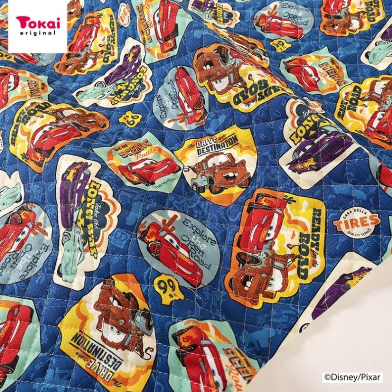 ディズニー ピクサー カーズ ワッペン柄 オックスキルト 50cm単位